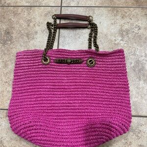 Kurt Geiger London Chelsea Raffia Tote